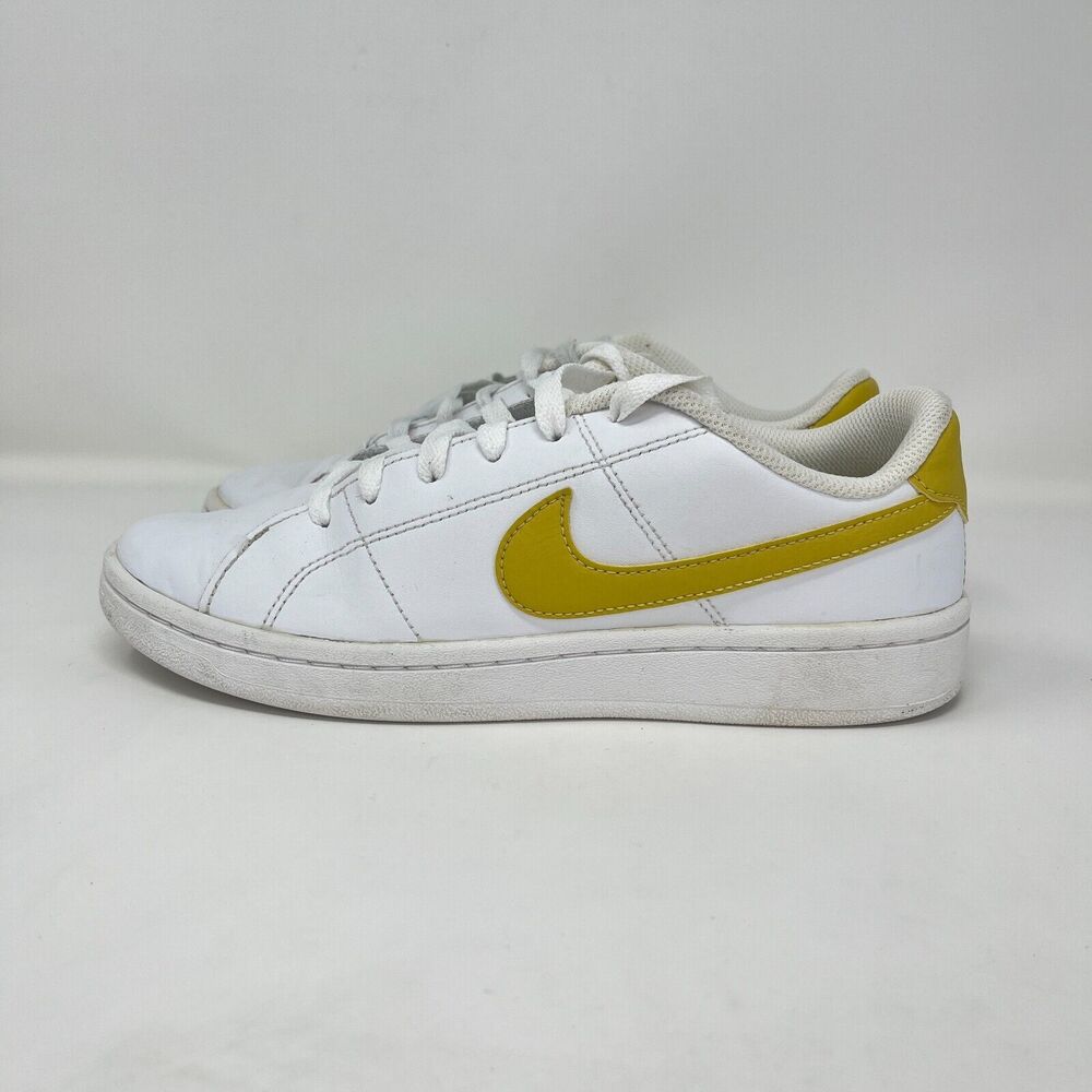 Nike Court Royale 2 White Saturn Gold Sneakers Comfort Shoes Women's Size US 7.5 - Picture 2 of 11
